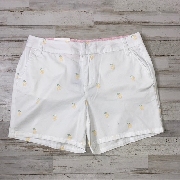 Andrew Marc Pants - Marc New York Yellow Combo Lemons Printed Short